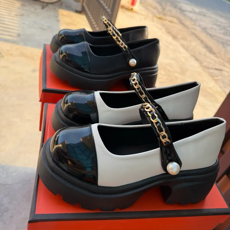 Bệt đốc lolita quai xích dán đế 5cm-MA222(fullbox) dep nu dep nu 1