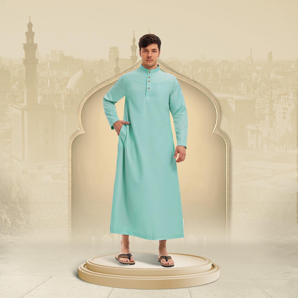 A-Jubah Muslim Pria Premium Lengan Panjang Lengan Pendek DEWASA ANAK-ANAK Jubah Slimfit Gamis Pria Busana Muslim Jubba Alfaan Jubah Alzan Hitam Putih Gamis Saudi