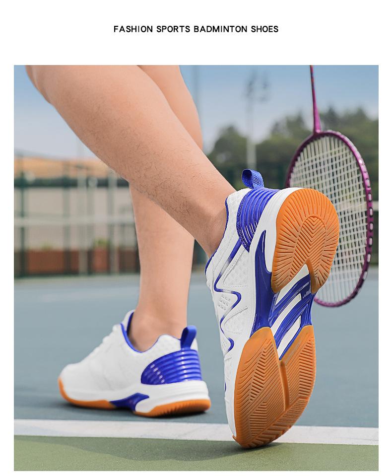 Product Introduction of Cross-Border New Arrival Badminton Shoes Men's and Women's Non-Slip Breathable Shock Absorption Sneakers Wear-Resistant Sneakers Outdoor Professional Training Shoes 20