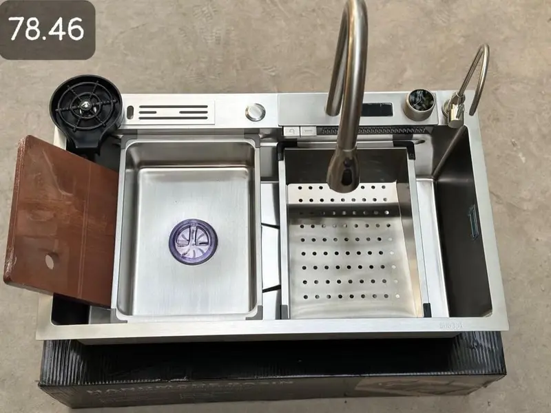Bộ Xịt Rửa Cốc Tự Động Gắn Chậu Rửa Bát, Bộ Xịt Rửa Ly Tự Động Gắn Bồn Rửa Chén, Rửa Cốc, Rửa Ly 6