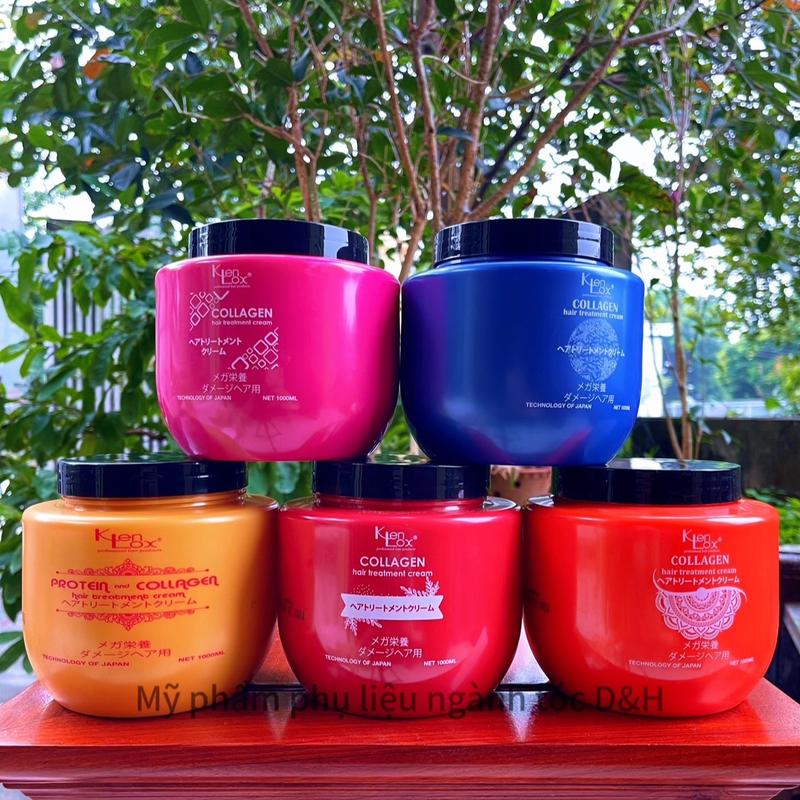 Kem ủ - hấp tóc siêu mềm mượt collagen Kenlox 1000ml Nữ Women 3