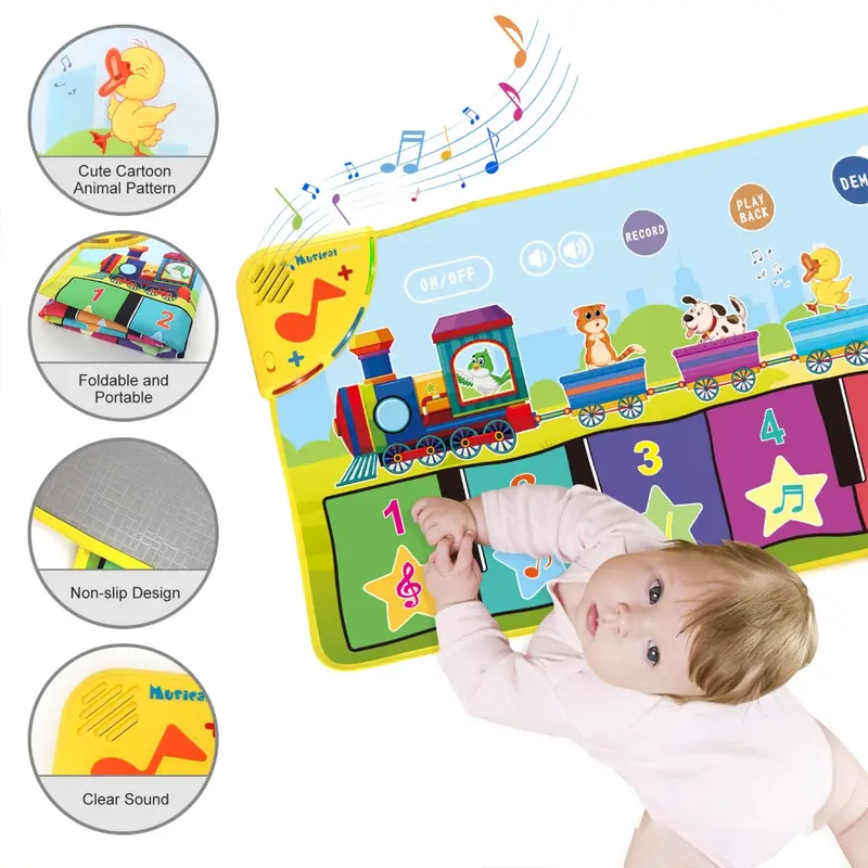 Thảm Đàn Piano Âm Nhạc, Cho Bé Và Trẻ Em, Đồ Chơi Bàn Phím, Thảm Sàn Khiêu Vũ Điện, Đồ Chơi Nhạc Cụ Giáo Dục, Thích Hợp Cho Trẻ Mới Biết Đi 7