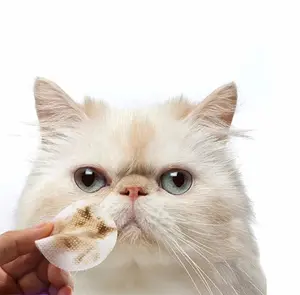 Tissu Basah Tear Stain Remover Pet Eyes Wipes