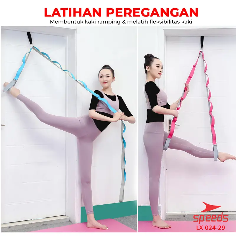 SPEEDS Legs Stretch Resistance Band Tali Karet Yoga Elestasis Hip Band Flexi Olahraga Tubuh Fleksbilitas 024-29 3