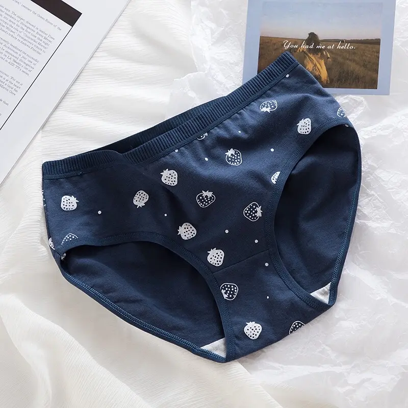 12Pcs CS35 CD Celana Dalam Wanita Katun Motif Cewek 4