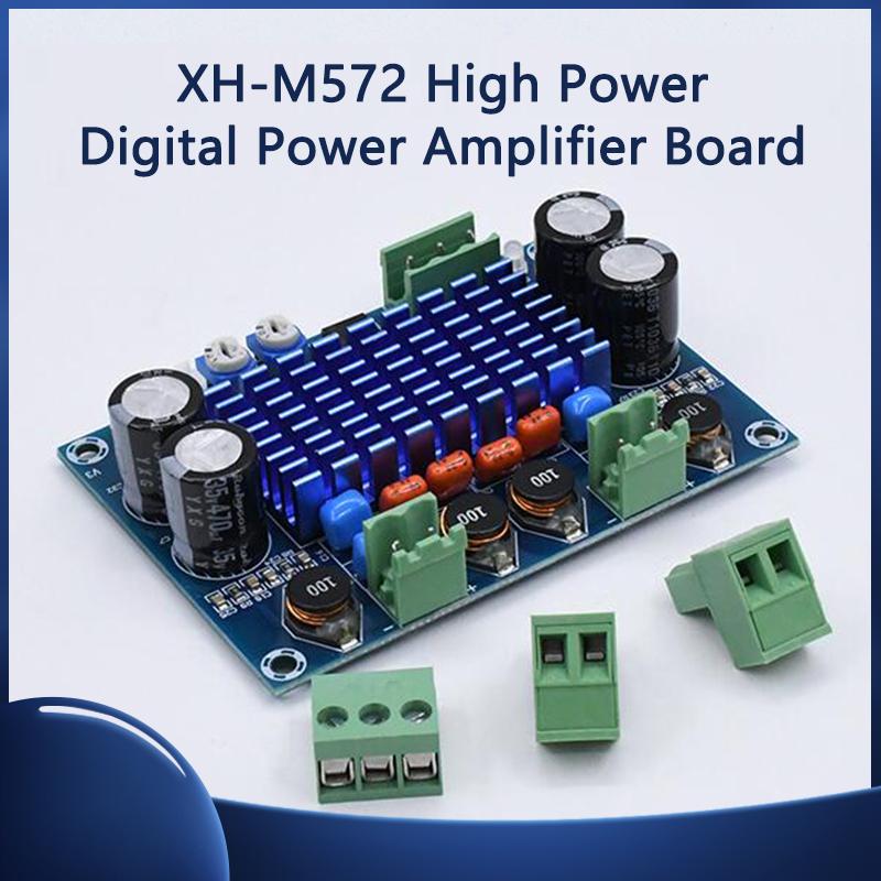 XH-M572 Powerful Digital Audio Amplifier Board TPA3116D2 Chassis Designed for Plug-in 5-28V Output 2x120W High-Fidelity Amplifier Module 0