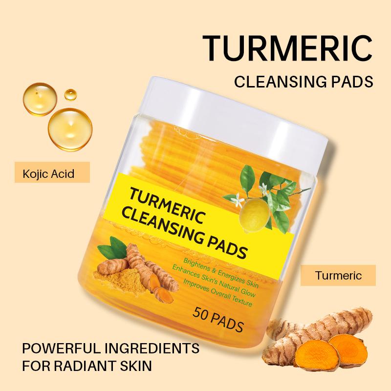 Product Introduction of Turmeric Cleansing Pads Turmeric Cleansing Pad Exfoliating Cleansing Facial Care Skincare Comfort 13