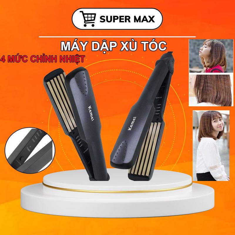Máy Dập Xù Tóc KEMEI 332, dập xù, bấm xù , bấm mè tạo kiểu tóc làm phồng chân tóc Duỗi Tóc Máy Ép Tóc Women