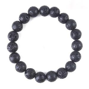 Gelang Tangan Batu Gunung Berapi, Gaya Retro dan Ringkas, Tersedia dalam 8MM / 10MM, Diperbuat daripada Batu Gunung Berapi, Sesuai untuk Lelaki, Jualan Langsung Kilang Jewelry Bracelets Bangles