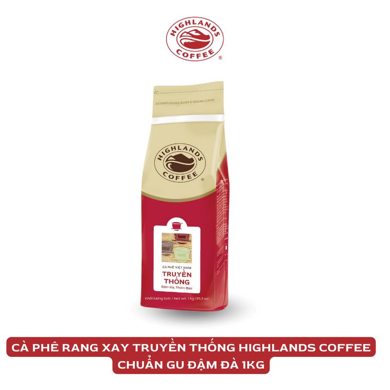 CÀ PHÊ RANG XAY TRUYỀN THỐNG HIGHLANDS COFFEE GÓI 1KG