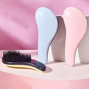 Cepillo para el cabello en forma de media luna, 1 unidad, peine alisador anti-enredos, cepillo para el cabello de propósito dual para uso en seco y húmedo para múltiples escenarios