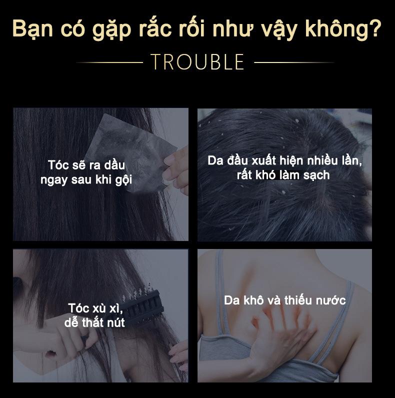Dầu gội, dầu xả với chiết xuất trứng cá muối, 400ml giúp tóc mềm mại, bồng bềnh mềm mượt, lưu hương 2