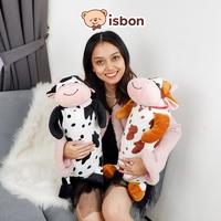 Gambar ISTANA BONEKA Guling Sapi Anak Mow Teman Tidur Mainan Hadiah Spesial Cow Lembut Halus Premium - White Brown dari ISTANA BONEKA OFFICIAL SHOP Kab. Malang 3 Tokopedia