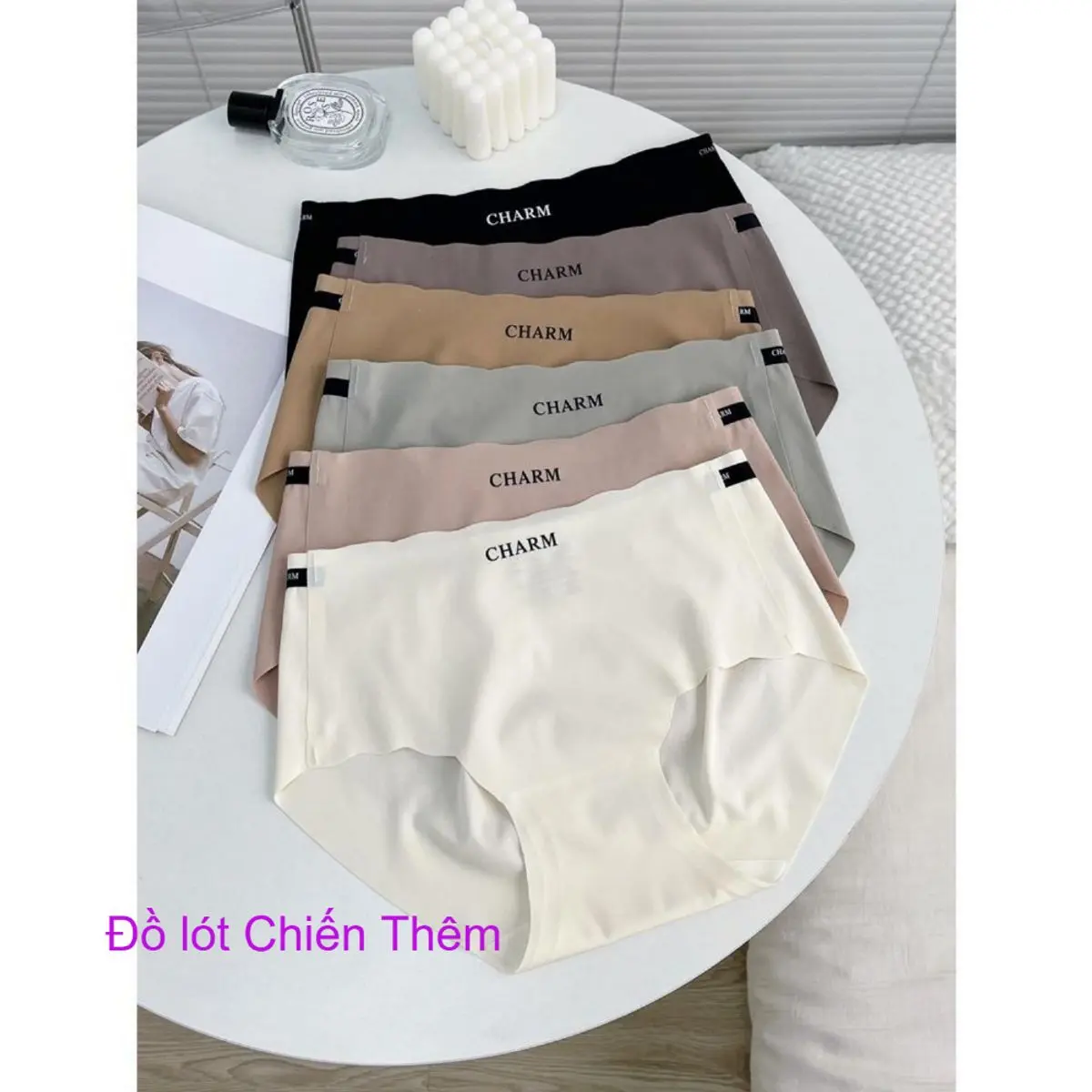 Set 10 Quần Lót Nữ Cao Cấp Thương Hiệu CHARM - Chất Liệu Đúc Su Mềm Mại, Thoải Mái, Không Lộ Viền (vk ck Chiến Thêm bán)