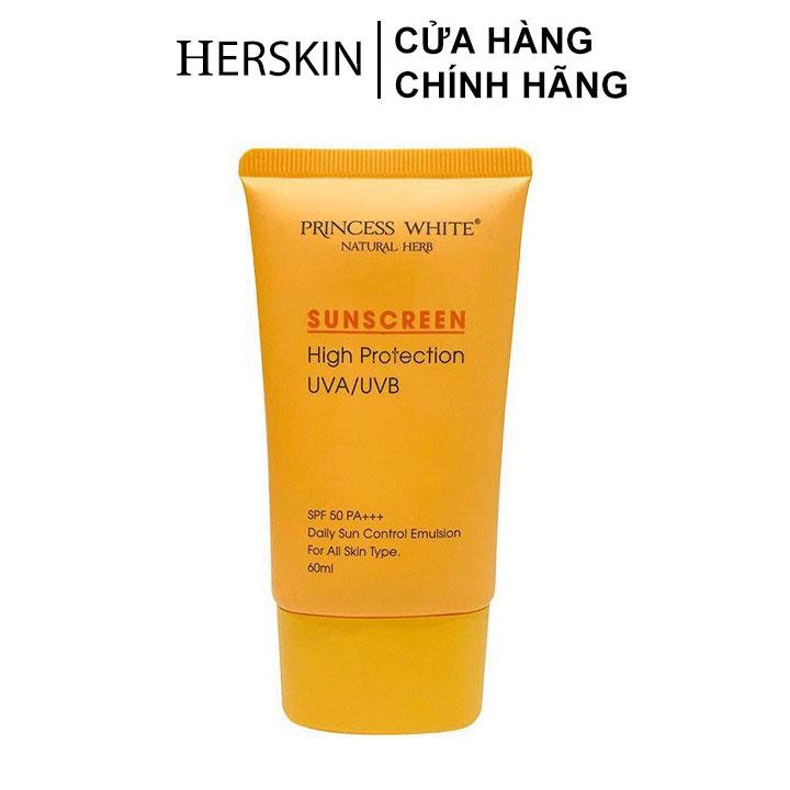 Kem Chống Nắng Princess White Sunscreen SPF50 PA+++ 60ml