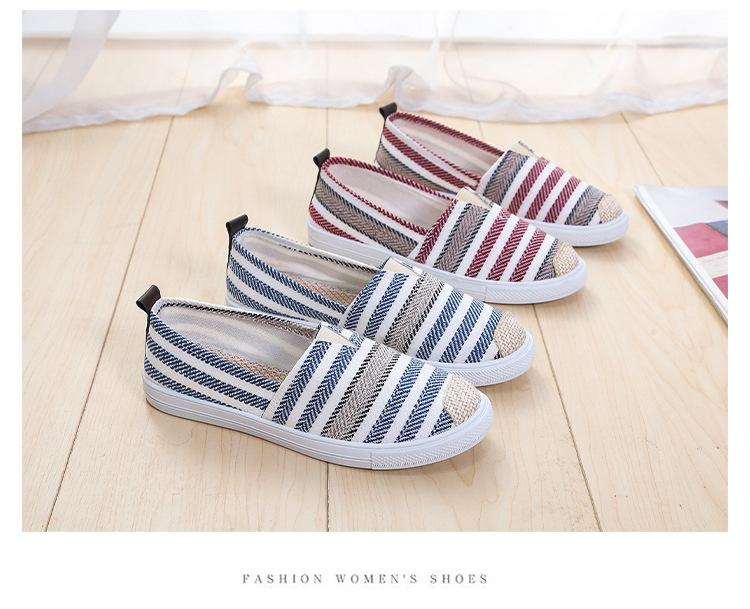Product Introduction of Cloth shoes women's 2024 summer fashion shallow mouth women's shoes soft sole one pedal fisherman shoes casual Thomas canvas shoes women Footwear Walking Shoes Girl Slipon Comfort Parent Bedroom Tactical Bridal 21