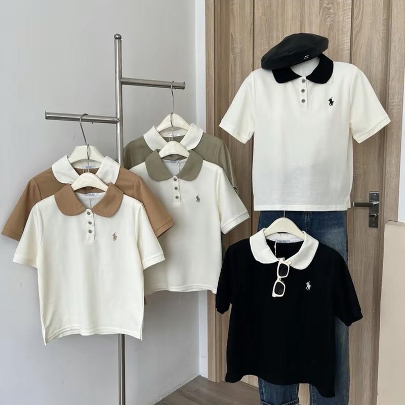 Áo PoLo Nữ Cổ Sen Thêu NGỰA Dễ Thương Chất Cotton Mềm Mát Minxu Shop POLO6 3