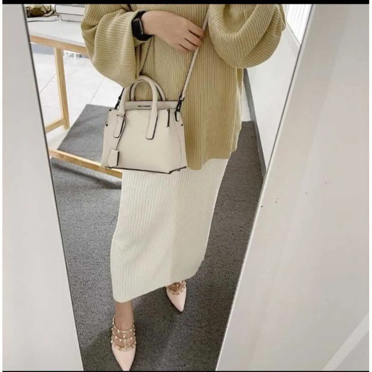 Rok Rajut Span Wanita Kekinian | Rok Formal | Maxi Skirt Fit Kerja Panjang Hitam Pendek Casual
