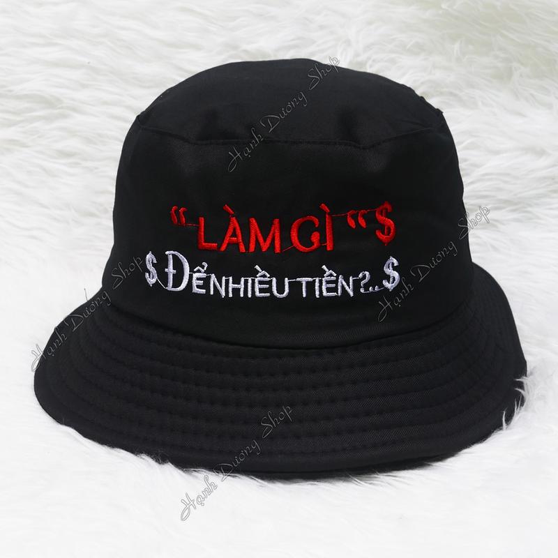 Nón tai bèo nam nữ Nhiều Tiền Để Làm Gì thời trang, vành rộng chống nắng tốt - Hạnh Dương Hat Voi Hoa