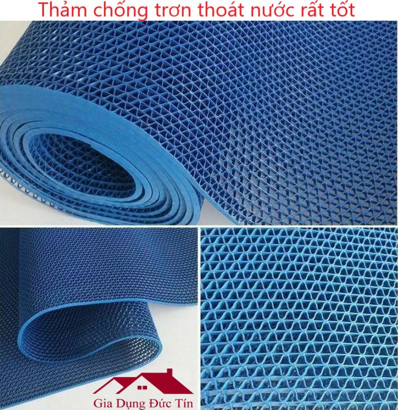 Thảm nhựa lưới chống trơn trượt khổ 1.2m dùng cho nhà tắm nhà bếp nhà vệ sinh và các khu vực ẩm ướt.
