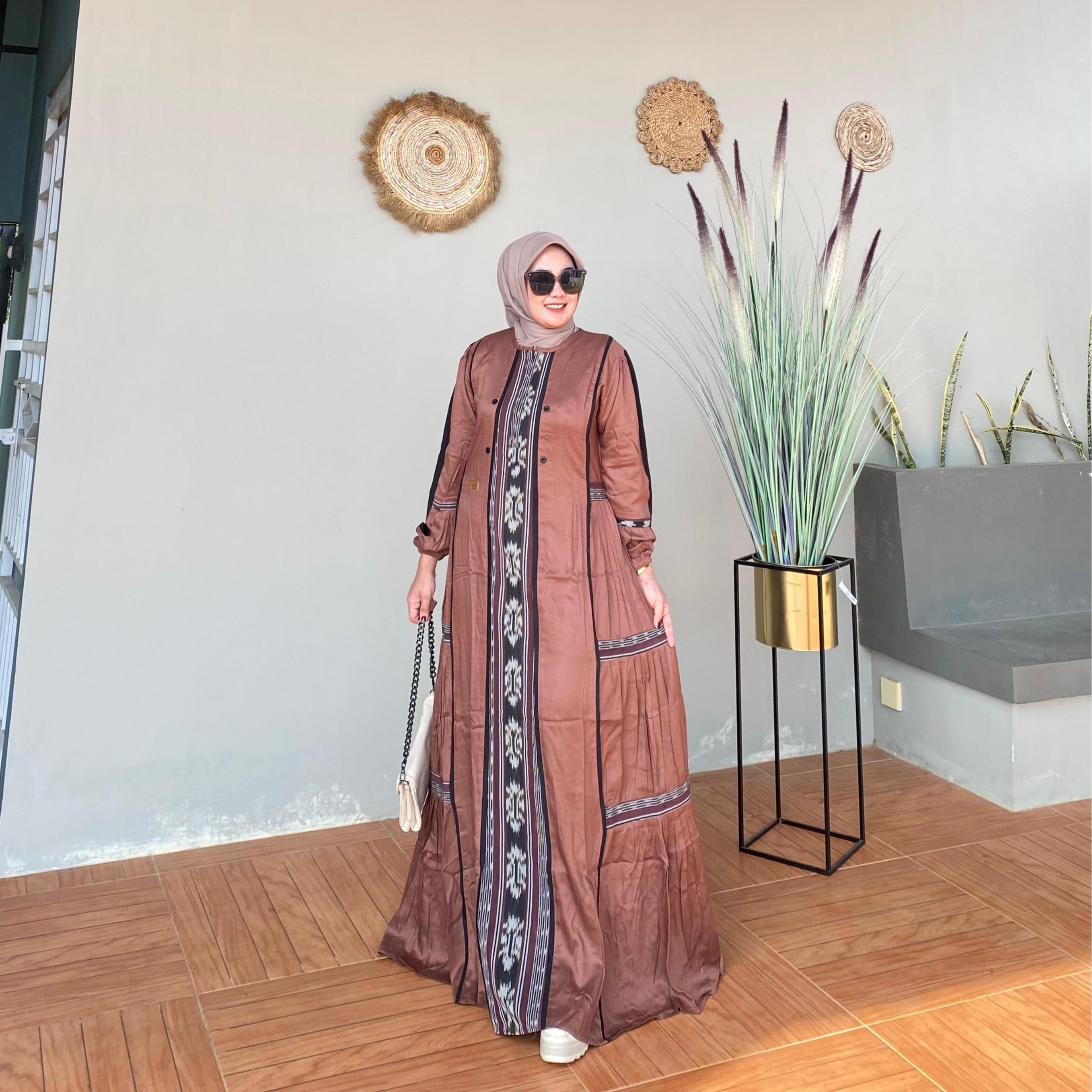 Gamis Amanda Shofia Silky motif  premium Printing Tidak Luntur Dan Tidak Mudah Kusut (Free Pouch, Goodie Bag)