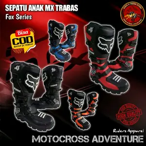 Sepatu trail anak MX trabas 4-12 tahun motocross supermoto offroad