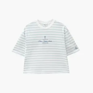 CELCIUS WOMAN Coastal Stripped T-Shirt LIN000144W Stripe Biru