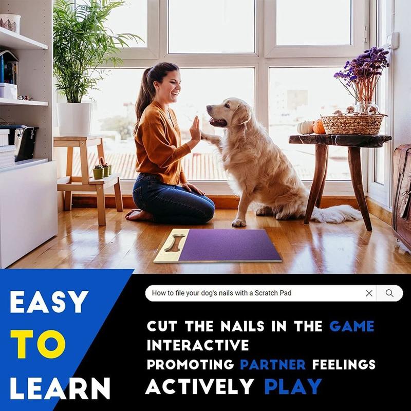Product Introduction of Puppy Wooden Dog Scratch Pad Dog Toy Pet Supplies Scratch Board Sandpaper Board Rectangle Nail Grinding Pad for Cleaning Grooming 8