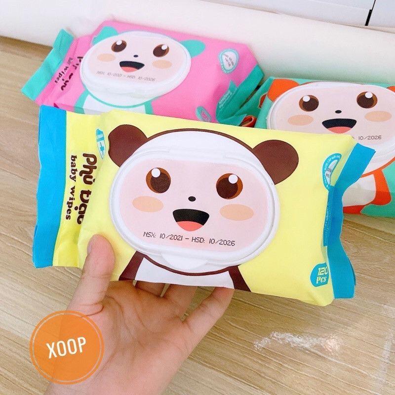 GIẤY ƯỚT GẤU 120 TỜ PHÚ ĐẠT - PHÚC ĐẠT đạt tiêu chuẩn sức khoẻ cho mẹ và bé