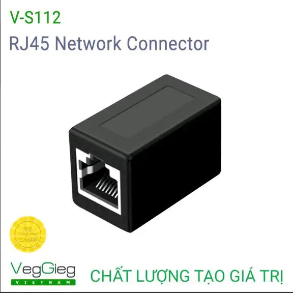 Đầu nối mạng RJ45 Veggieg (V-S112) Famale to Famale
