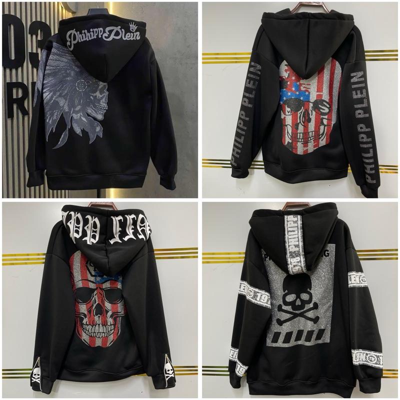 Áo Hoodie Đầu Lâu Kim Tuyến Nam Nữ Mũ 2 Lớp Tay Dài Dài Tay - Mẫu Trẻ Trung - Menswear Menswear Tay Dài Dài Tay