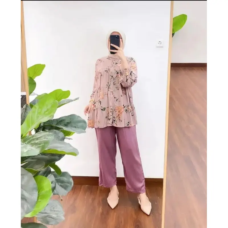NABILA ONE SET VIRALL JUMBO // Setelan wanita jumbo termurah Airflow Diamond