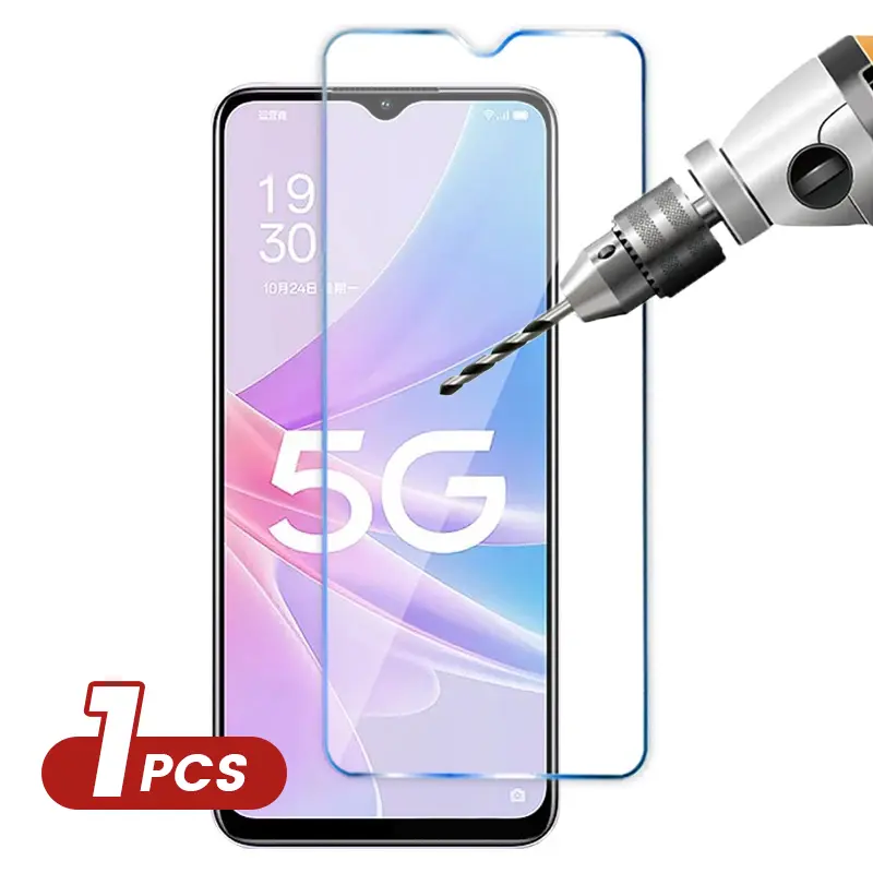 1PCS Tempered Glass for OPPO a3s a5s A7 A12E A15 A16 A17 A5 A9 2020 F9 F11 PRO A83 A92 A74 Reno 5 6 7 8