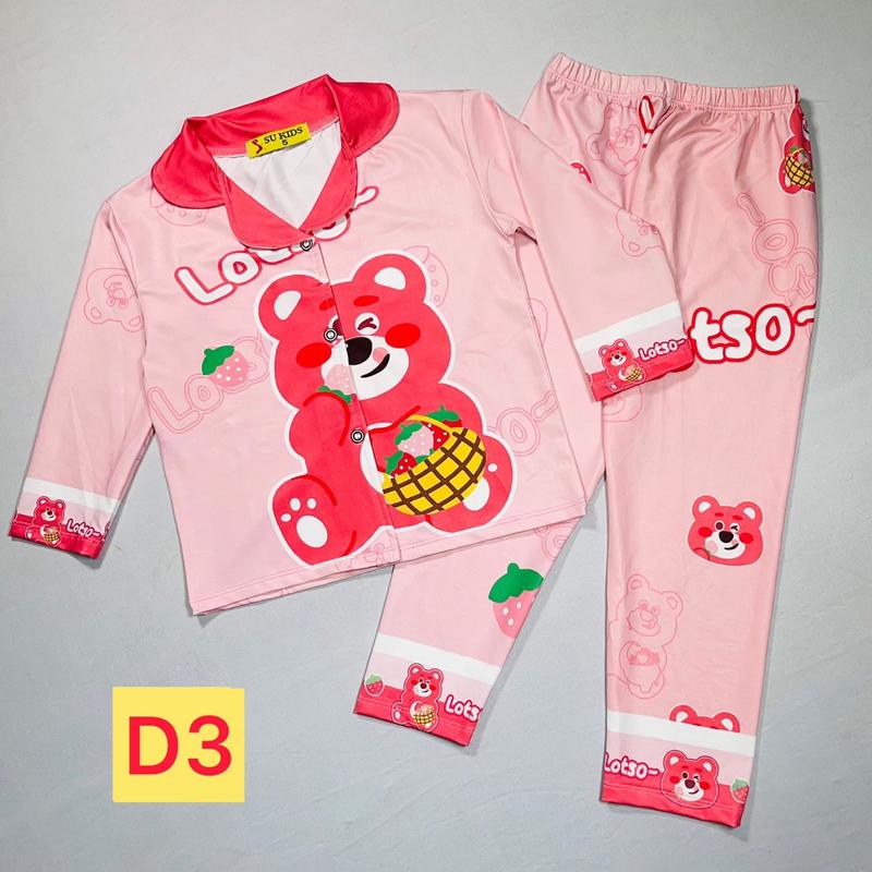 [11kg-18kg]Bộ quan áo pizama quần dài,tay dài bé gái chất liệu thun lạnh co dãn 4 chiều.hình in 3d không bay màu.có size từ 10kg trở lê.vải mềm mịn mát không gây kích ứng với các loại da nhạy cảm.giặt tay giặt máy không bay màu,không dãn Voi 4