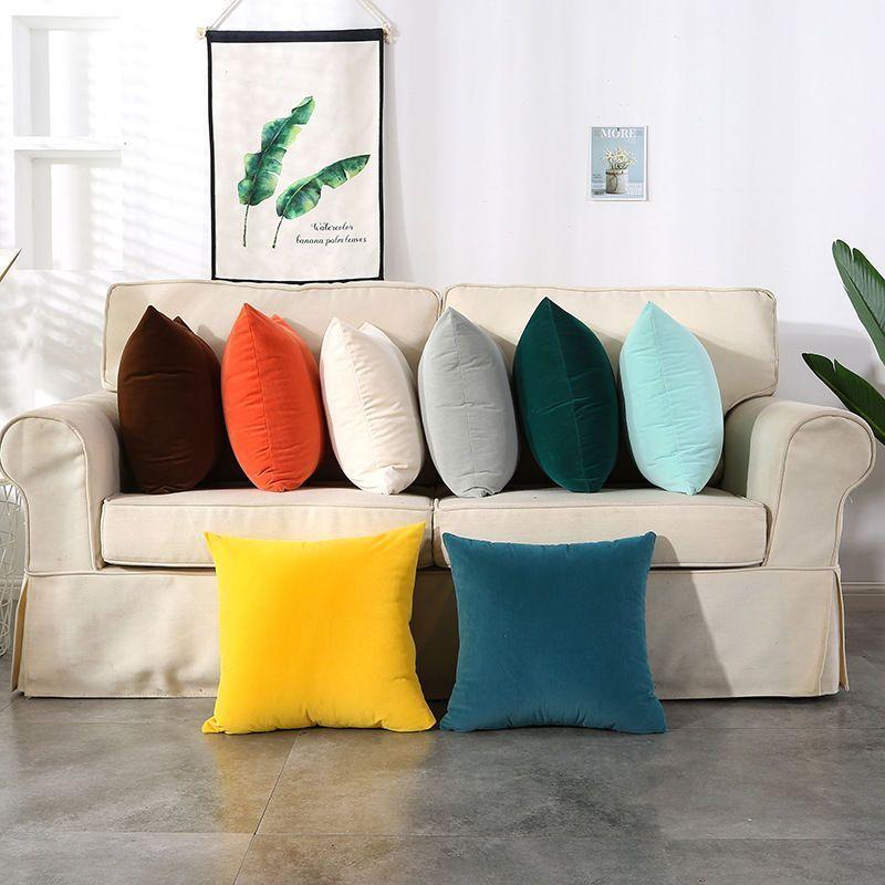 Đệm Gối Bắc Âu, Hàng Mới Về, Thích Hợp Cho Ghế Sofa, Văn Phòng, Gối Tựa Lưng, Đầu Giường, Đệm Tựa Lưng, Vỏ Gối Nhung 1