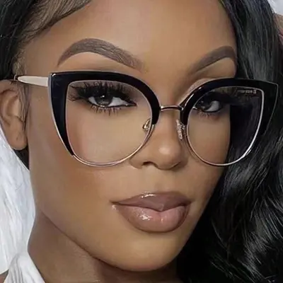 Semi cat eye eyeglasses online