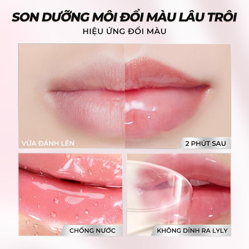 Son Dưỡng Môi, SACE LADY, Lâu Trôi, Không Thấm Nước, Đổi Màu, Trang Điểm Cho Môi Mỹ Phẩm Cosmetic 2