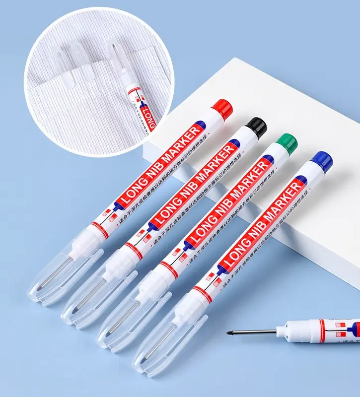 Combo 20 Bút Đánh Dấu Ngòi Dài 2cm - Bút Lấy Dấu Lỗ Sâu Đa Năng Khô Nhanh 4