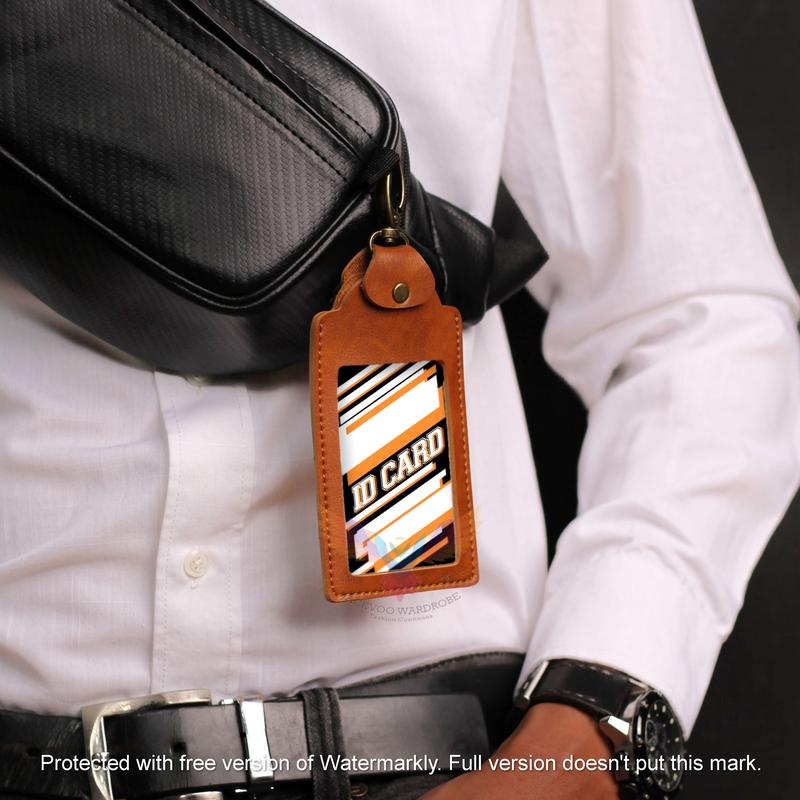 Product Introduction of QUICK - NAME TAG KARTU NAMA ID CARD KULIT KANTOR 3 SLOT LANYARD ELEGANT KANTOR 15