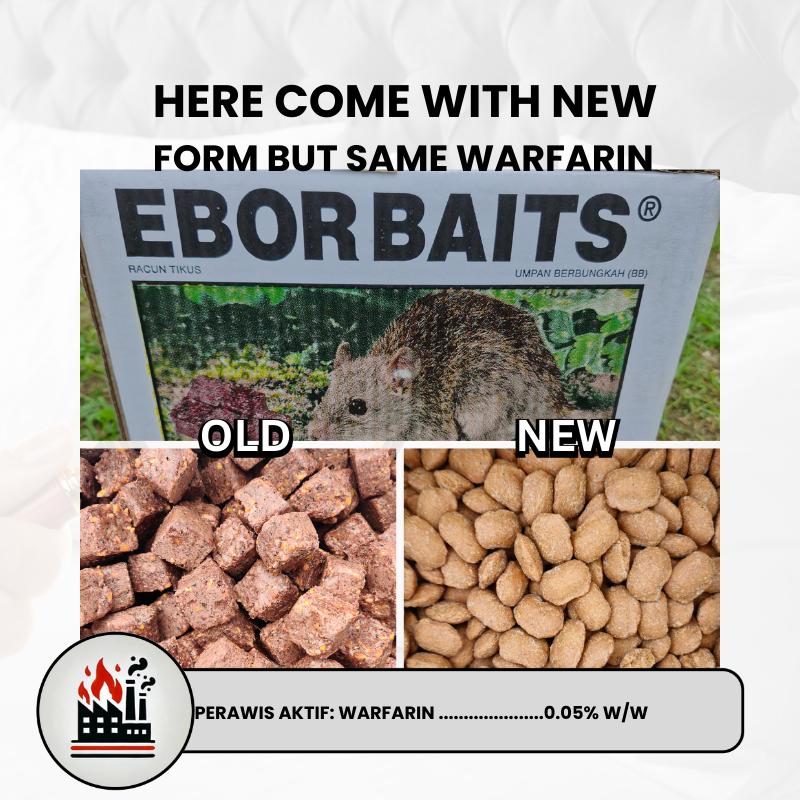 EBOR BAITS Racun tikus 50g 1Kg 500g menghapus tikus Lembah bulu kasar monyet mondok sawah serta jenis lain dengan dengan cekap terbaru NPC pest Control Precision Swift elimination rats rumah kebun dapur kedai makan office industry kilang factory home 1