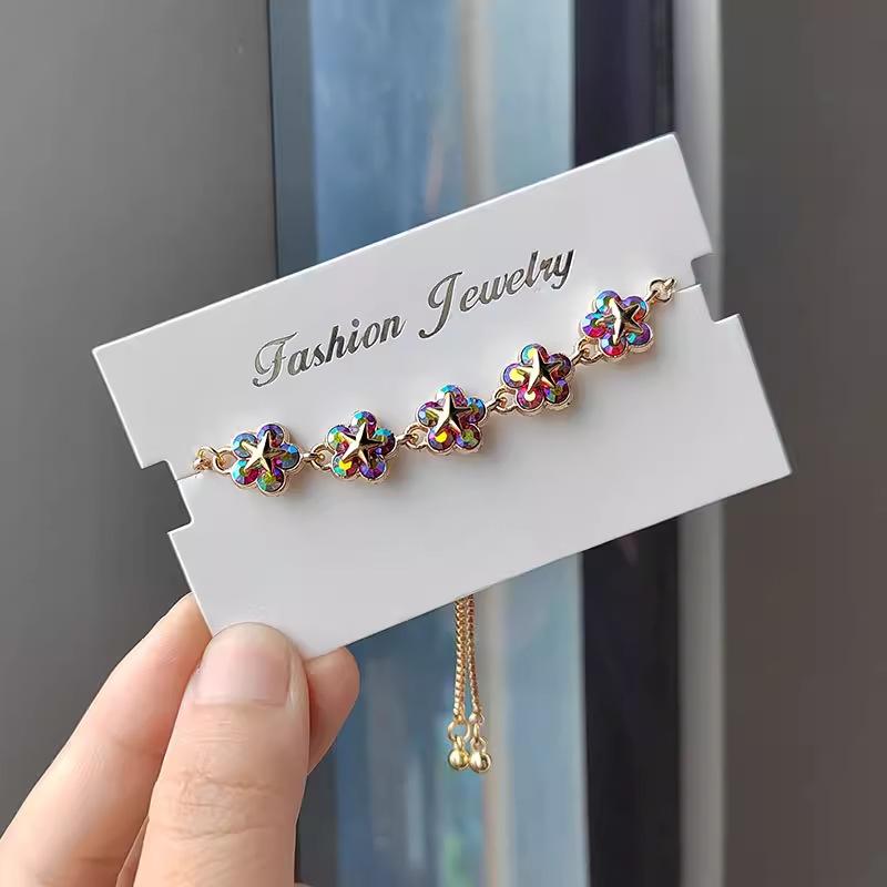 Vòng Tay Hoa Zircon, Bán Chạy, Dành Cho Phụ Nữ, Đơn Giản Và Thời Trang, Thanh Lịch Và Tinh Tế, Thiết Kế Độc Đáo Phụ Kiện Vòng Tay 5