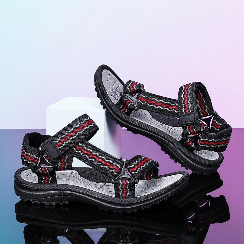 Product Introduction of 2024 Children's Sandals Summer New Girls' Sports Beach Sandals Children's Non-Slip Medium and Big Children Boys' Soft Bottom Student School Shoes 2