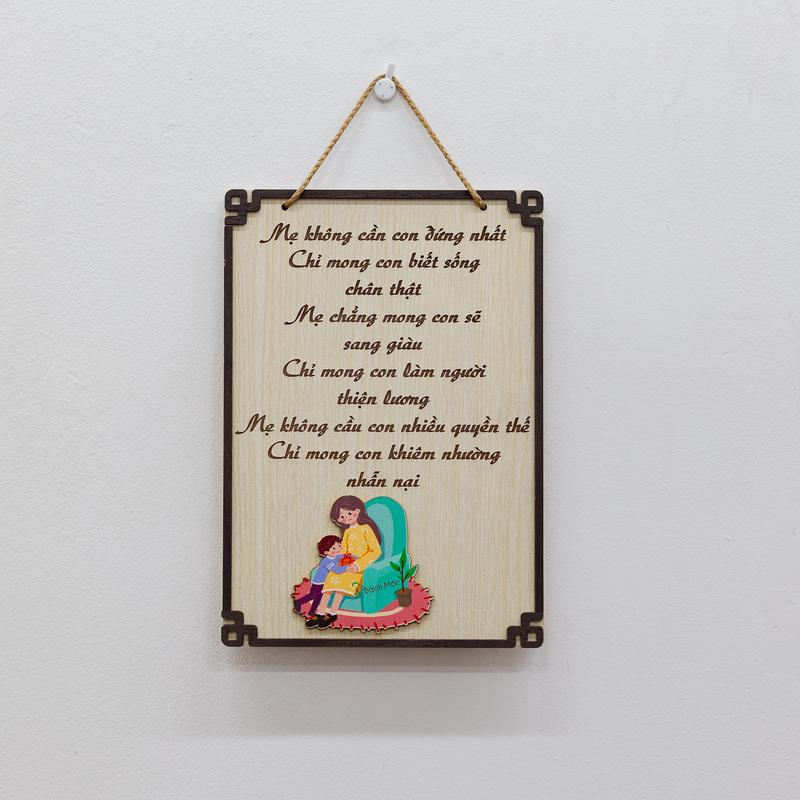 [GIA ĐÌNH] Bảng Gỗ chủ đề Gia Đình Trang Trí  Phòng Ngủ, Phòng Khách, Phòng Bếp, Decor Phòng, Treo Tường từ nhà Bách Mộc 5