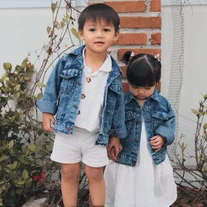 Jaket jeans anak perempuan umur 1-6 thun Cowok Cewek