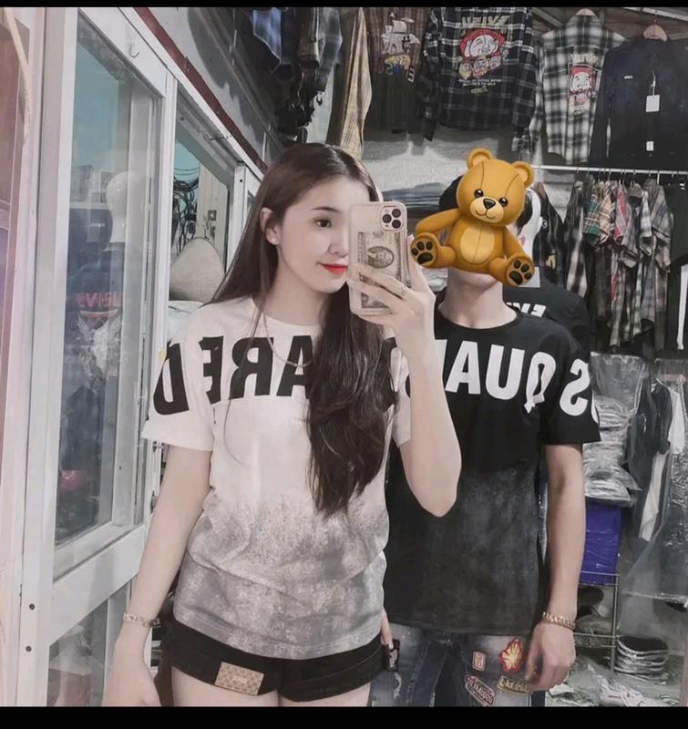 ÁO PHÔNG NAM IN CHỮ DSQUA LOANG HOTTREN.MẪU MỚI ĐANG THỊNH HÀNH, CHẤT VẢI DÀY DẶN 4