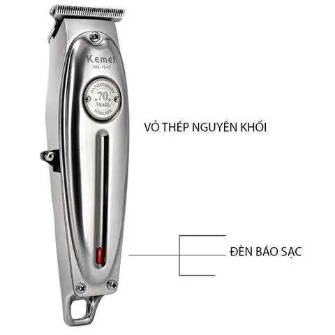 Tông đơ chấn viền Kemei 1949 cực chất vỏ kim loại cho thợ chuyên nghiệp 2