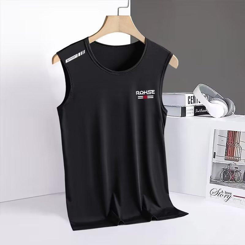 Product Introduction of Simple Casual Vest Men'S Thin Breathable Quick-Drying Crewneck Vest 10