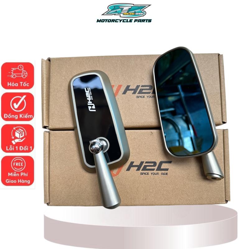 Kiếng H2C chân ngắn full nhôm CNC màu anos & niken gắn thông dụng các dòng xe Phụ Kiện Phụ Tùng