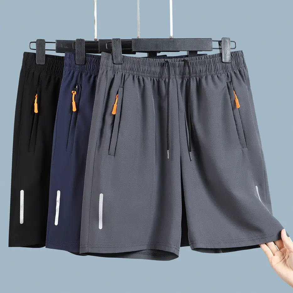 Dryfit shorts for men Drawstring Sports Casual Shorts Ice Silk Quick Drying Loose Beach Shorts for Men