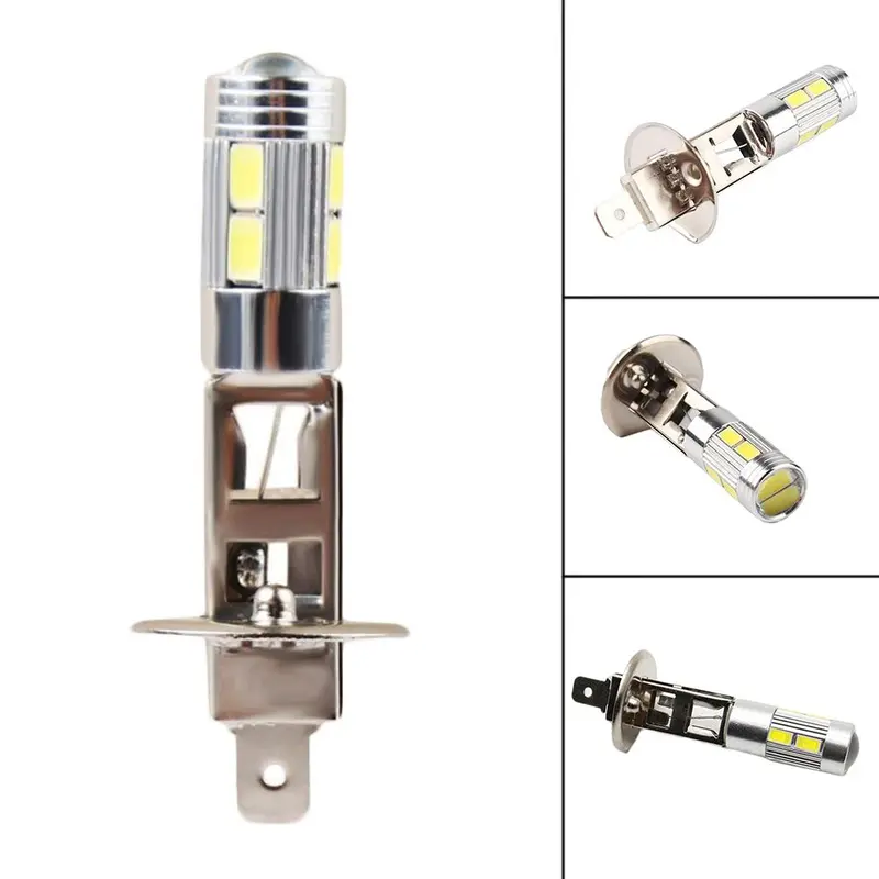 Bóng đèn LED chạy ban ngày sương mù công suất cao, 1 cái, Bóng đèn ô tô H1 / H3, 10SMD, 5630 và 5730 sáng, Tự động, # 280684 7